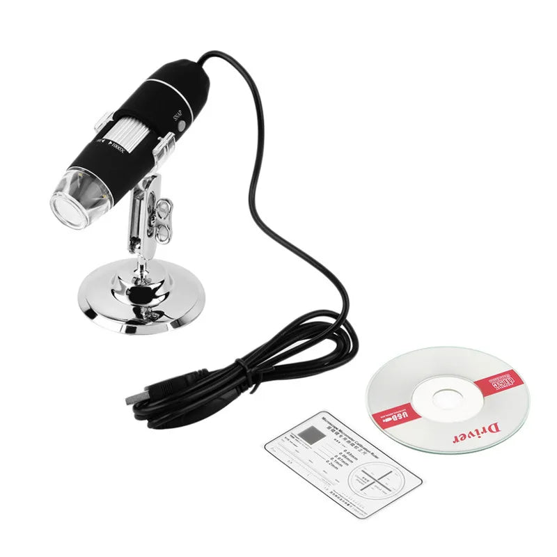 1000X USB Digital Microscope – 8 LED Inspection Camera & Stand Digital Microscope Axl