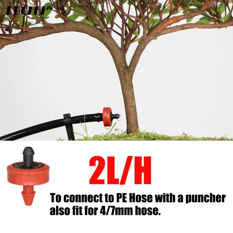 Pressure Compensating Drip Emitters 2L 4L 8L – 50 to 200 Pcs Drip Irrigation Emitter Axl