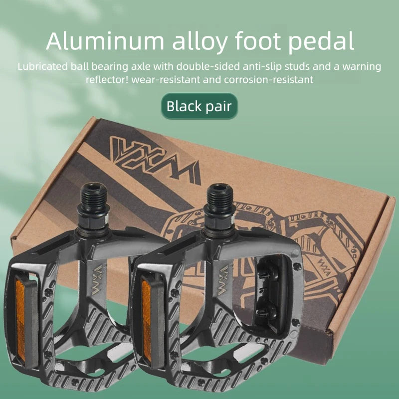 Ultralight Aluminum MTB Bike Pedals – Non-Slip Wide Platform Bike Pedals Axl