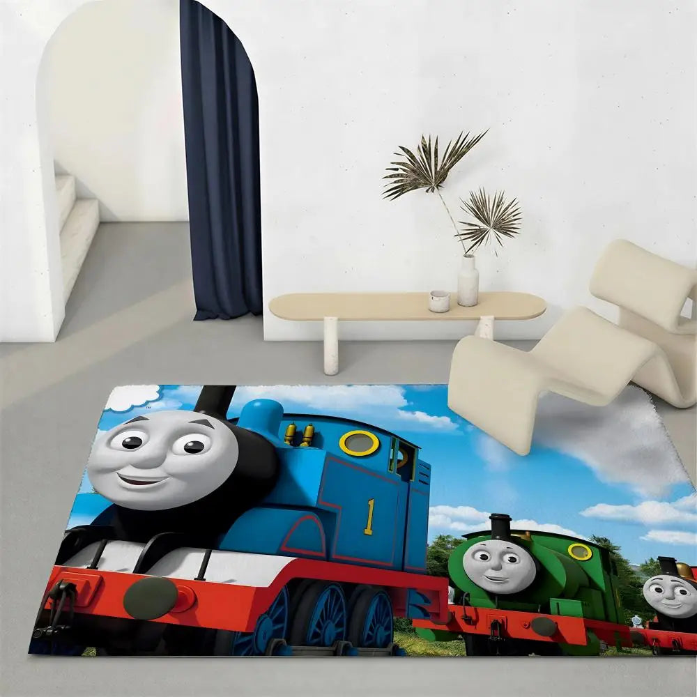 Thomas & Friends Kids Floor Mat – Non-Slip Soft Flannel Rug Kids Area Rug Axl White5 120x160cm