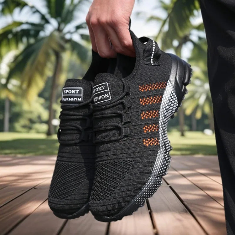 ZULIWAGN Men's Lightweight Lace-Up Casual Sneakers & Walking Shoes Men's Casual Sneakers Axl