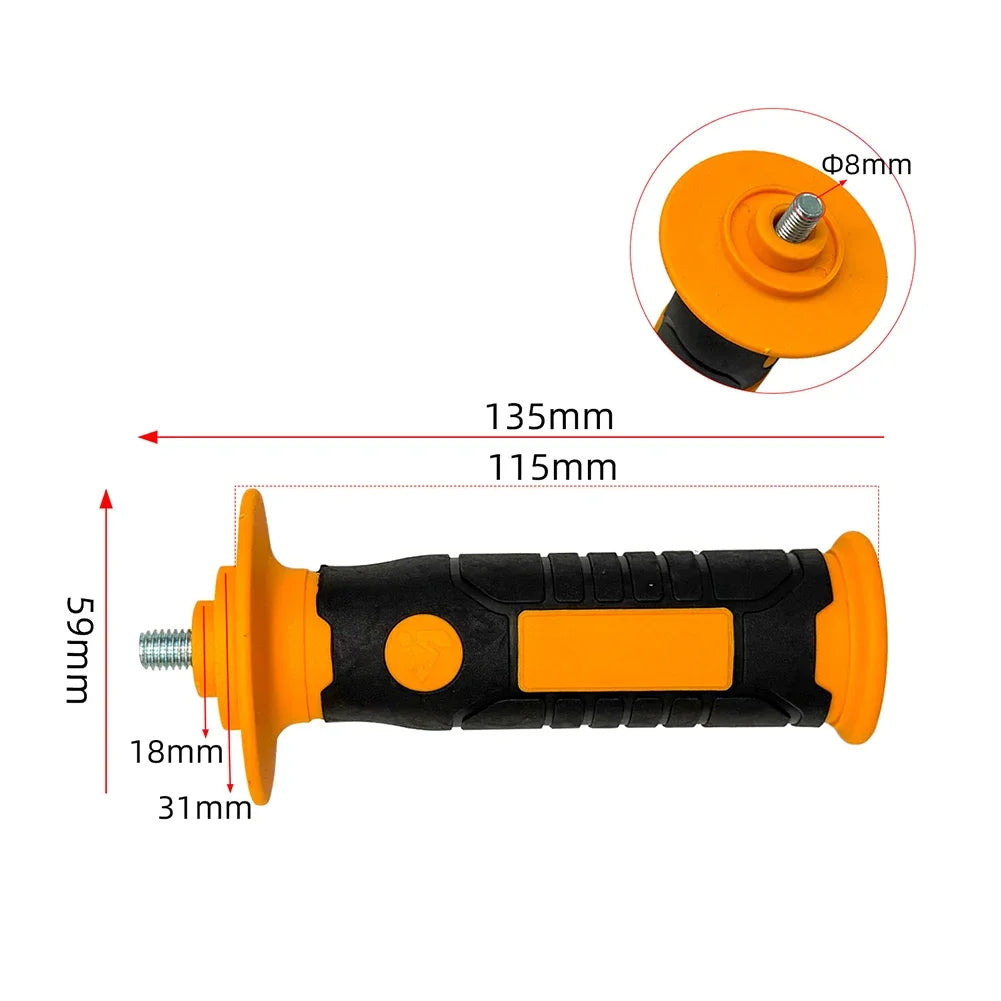 M8 Angle Grinder Anti-Vibration Side Handle – 100 Type Grinder Side Handle Axl