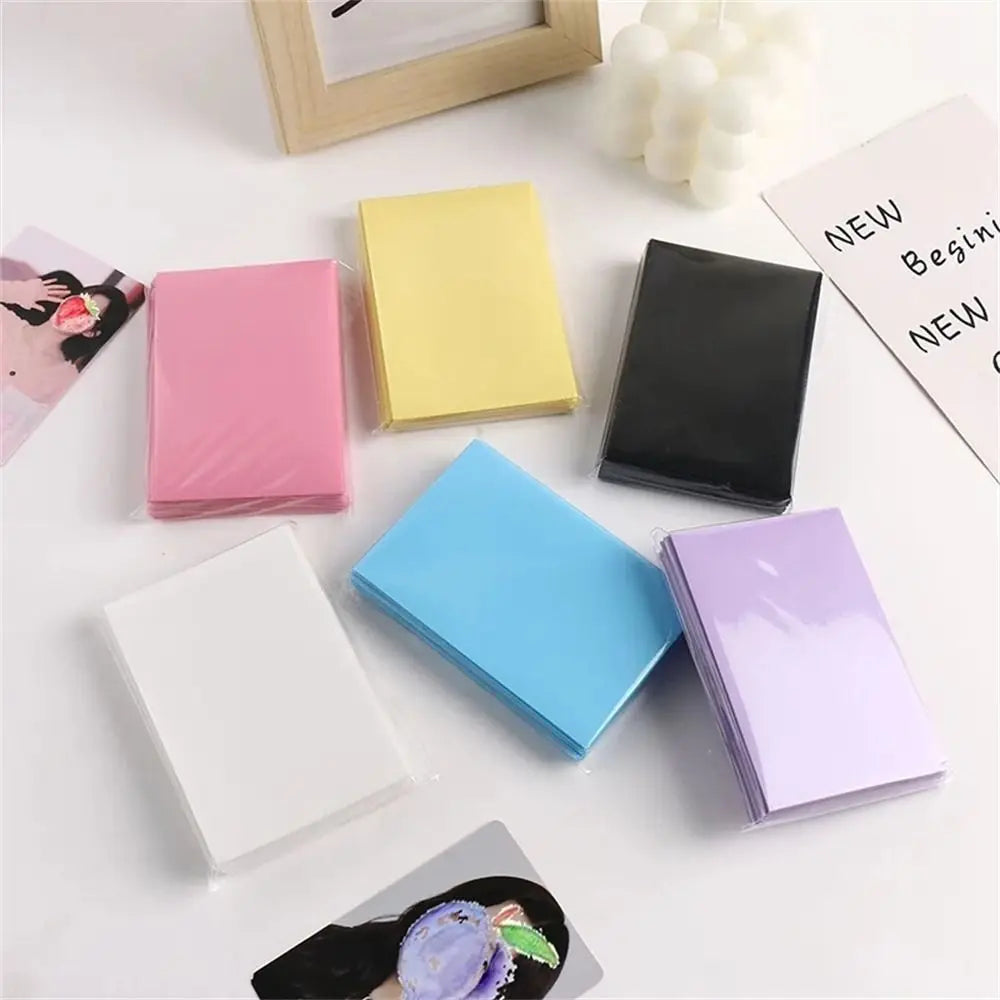 Frosted PP Kpop Photocard Sleeves – Macaron Colors 61×91mm 50pc Card Sleeves Axl