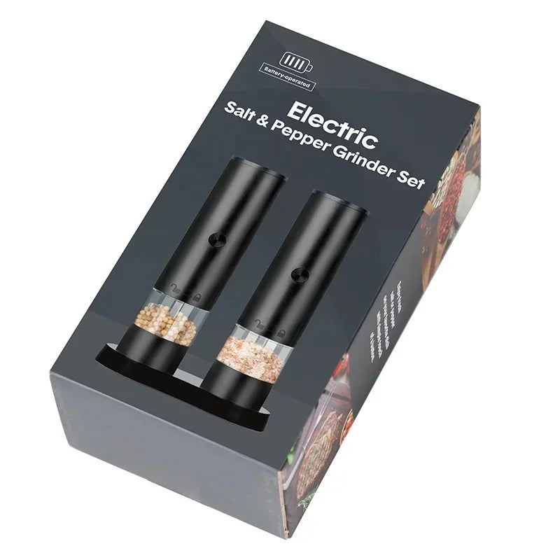 USB Rechargeable Electric Salt & Pepper Grinder | Adjustable Mill Electric Spice Grinder Axl