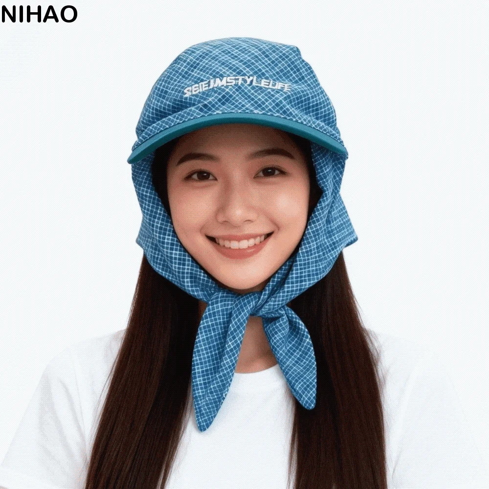 Y2K Plaid Bandana Baseball Cap – Unisex Hip-Hop Headscarf Hat Bandana Baseball Cap Axl