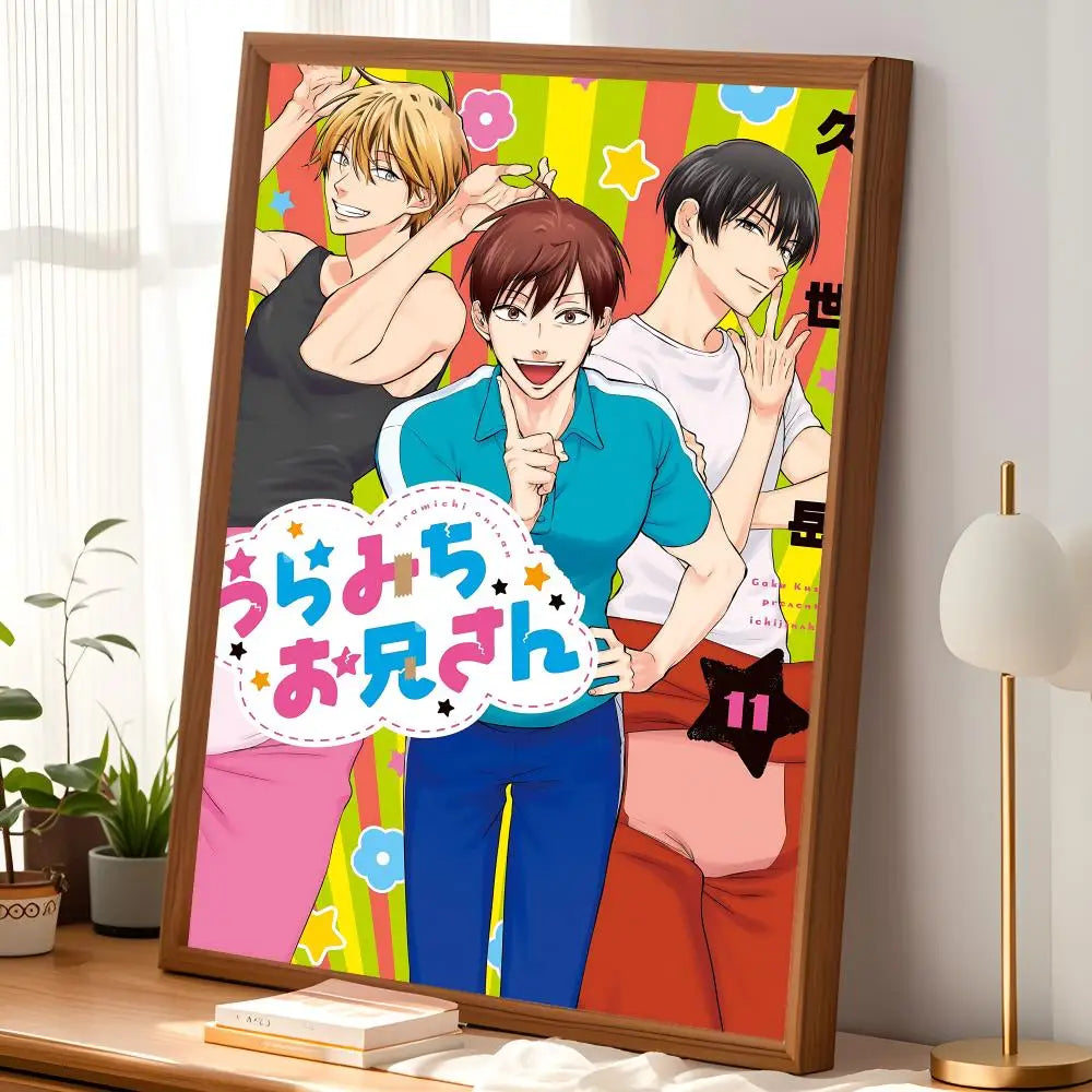 Uramichi Oniisan Self-Stick Wall Poster – HD Waterproof Anime Art Anime Wall Poster Axl