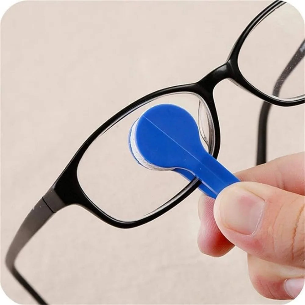 Microfiber Glasses Cleaner Brush – Portable 2-Sided (5 Pack) Eyeglass Cleaner Axl