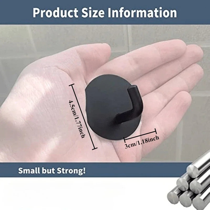 Wall-Mounted Shower Hook – Adhesive Bathroom Hanger Organizer Bathroom Hook Hanger Axl
