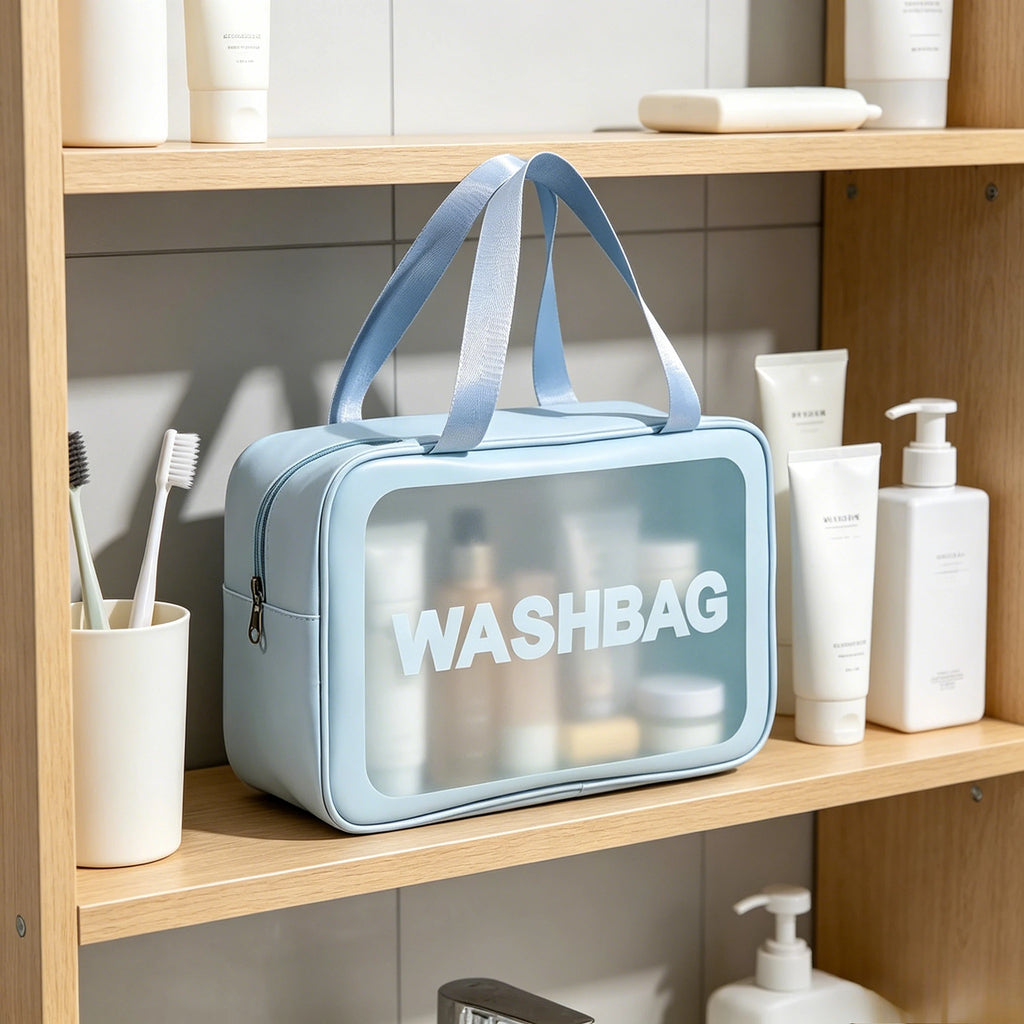Large Clear Toiletry Bag – Waterproof Travel Makeup Organizer Clear Toiletry Bag Axl