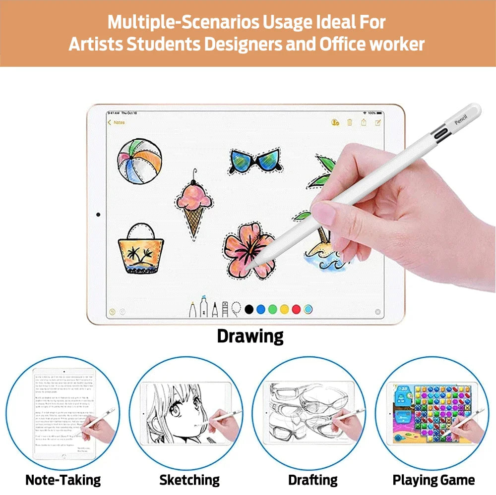 iPad Stylus Pen – Tilt Sensitivity, Palm Rejection, USB-C Tablet Stylus Pen Axl