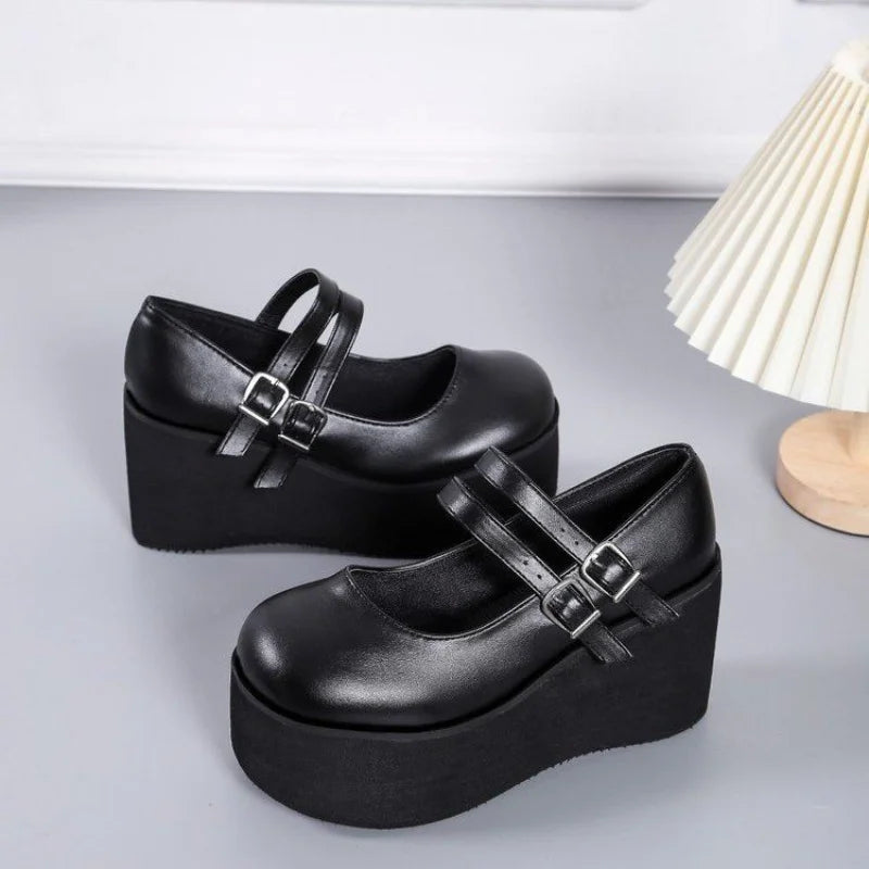Women's Lolita Mary Jane High Heels – Gothic Sweet Pumps Lolita High Heel Pumps Axl