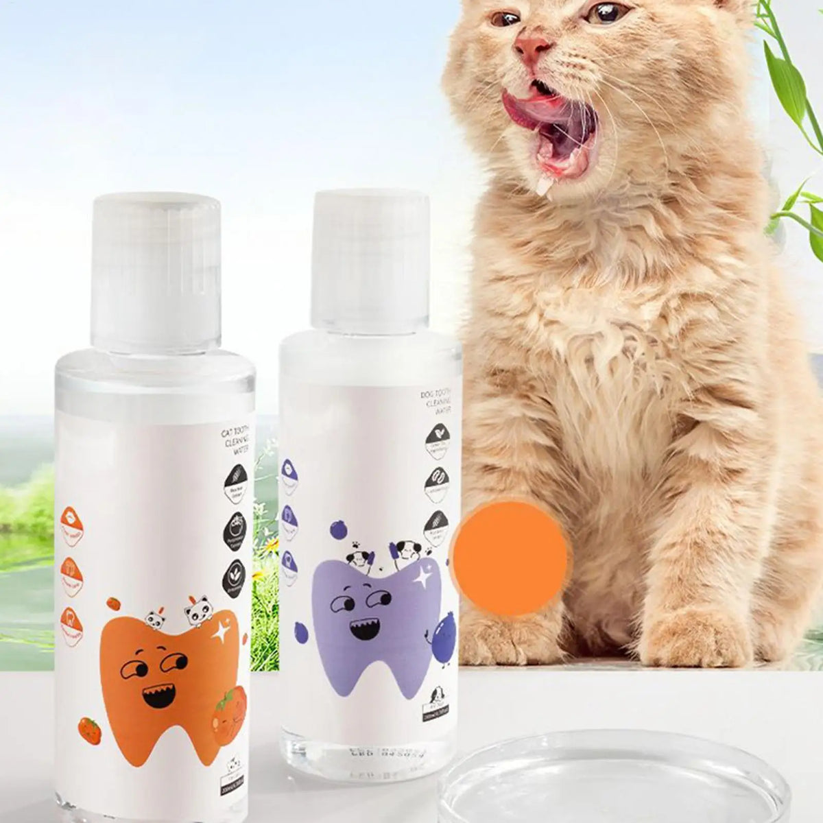 Dog & Cat Dental Water Additive 200ml – Plaque & Breath Care Pet Dental Additive Axl