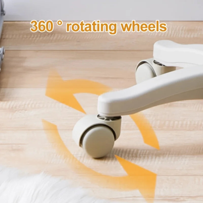 Faux Leather Rolling Stool – Adjustable Swivel Work Chair Swivel Rolling Stool Axl