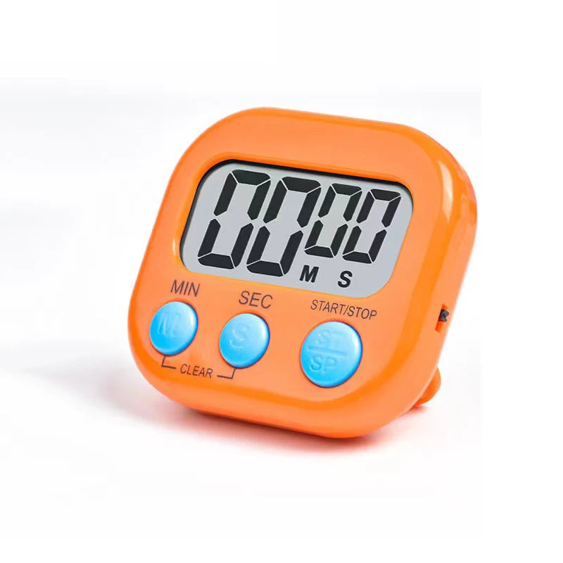 Magnetic Digital Kitchen Timer with Stand – 99-Min Countdown Digital Kitchen Timer Axl orange1