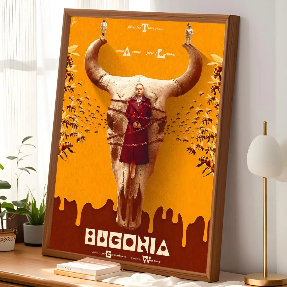 Bugonia Movie Poster Self-Stick HD PVC Waterproof Wall Art Movie Wall Poster Axl