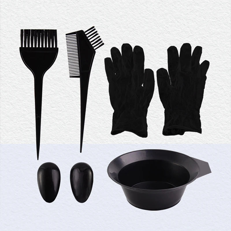 Hair Coloring Kit – Dye Comb, Bowl, Brush & Clips | 5/7/9 Pc Hair Coloring Kit Axl