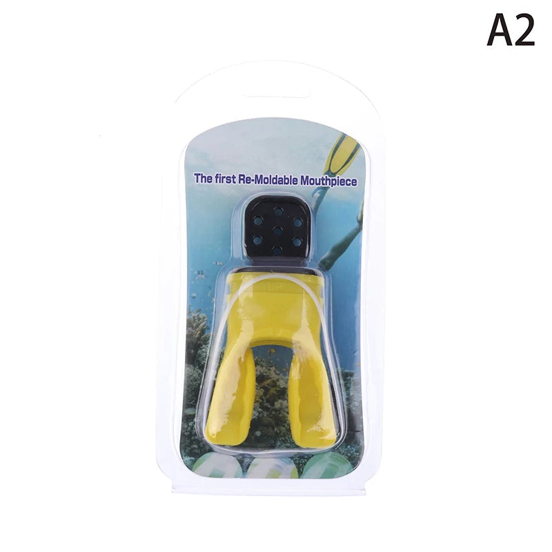 Silicone Scuba Snorkel Mouthpiece – Moldable Bite Regulator Diving Mouthpiece Axl A2