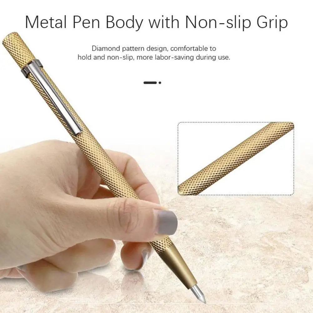 2-Pack Carbide Tip Scriber Pens – Glass, Tile & Metal Marking Carbide Scriber Pen Axl
