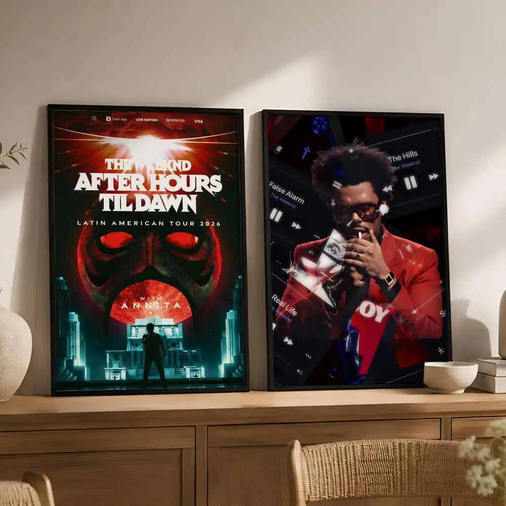 The Weeknd Waterproof PVC Peel-and-Stick HD Wall Poster Wall Art Poster Axl