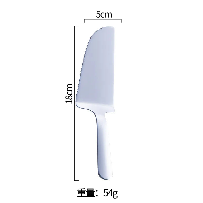 Stainless Steel Cake & Pizza Server Shovel | Baking Tool Cake Server Knife Axl Silver