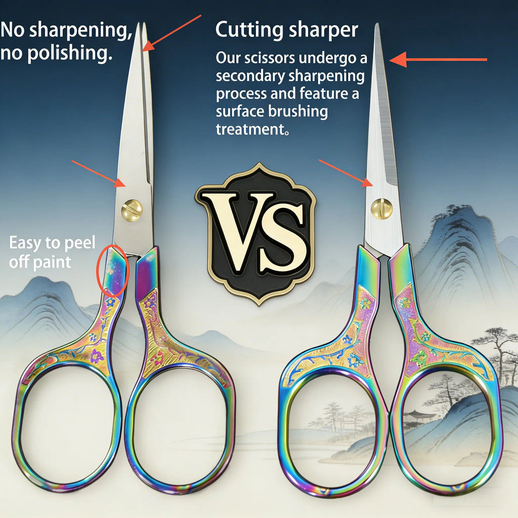 Plum Blossom Embroidery Scissors – Vintage Craft Shears 2–8 PCS Embroidery Scissors Axl
