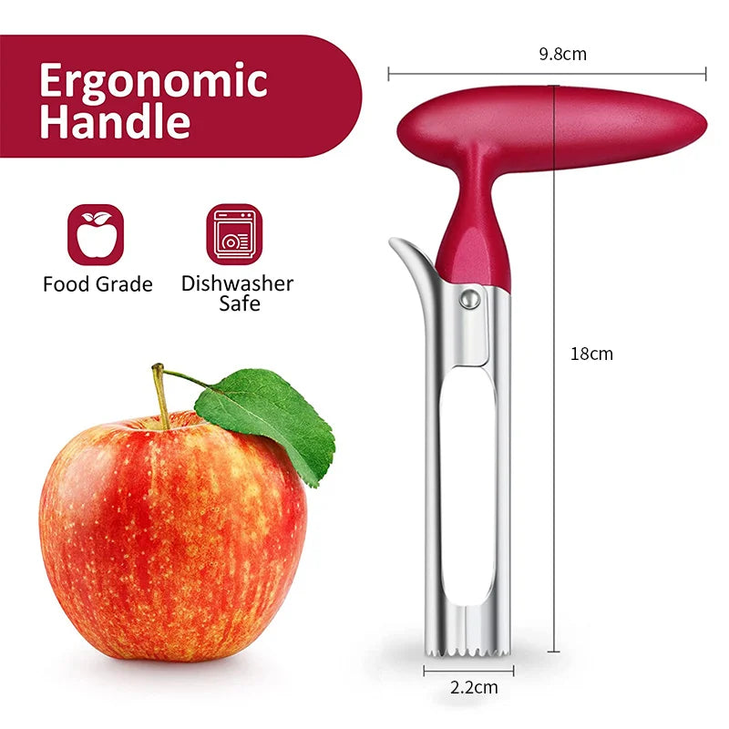 PGY Stainless Steel Apple Corer & Pear Core Remover Tool Fruit Corer Tool Axl