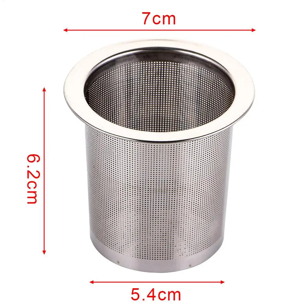 Stainless Steel Loose Tea Infuser & Strainer – Fine Mesh Tea Infuser Strainer Axl