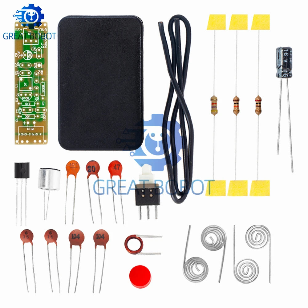 FM Wireless Mic Transmitter Module DIY Kit 70-110MHz 1.5V FM Transmitter Kit Axl