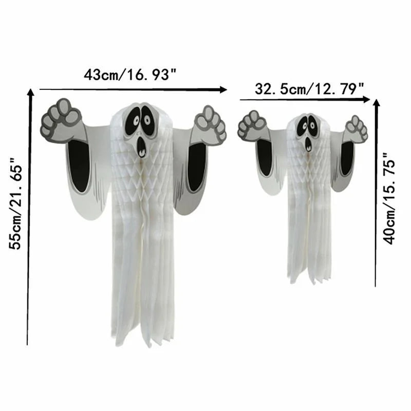 3D Halloween Ghost Hanging Ornament | Spooky Party Décor Halloween Hanging Decoration Axl