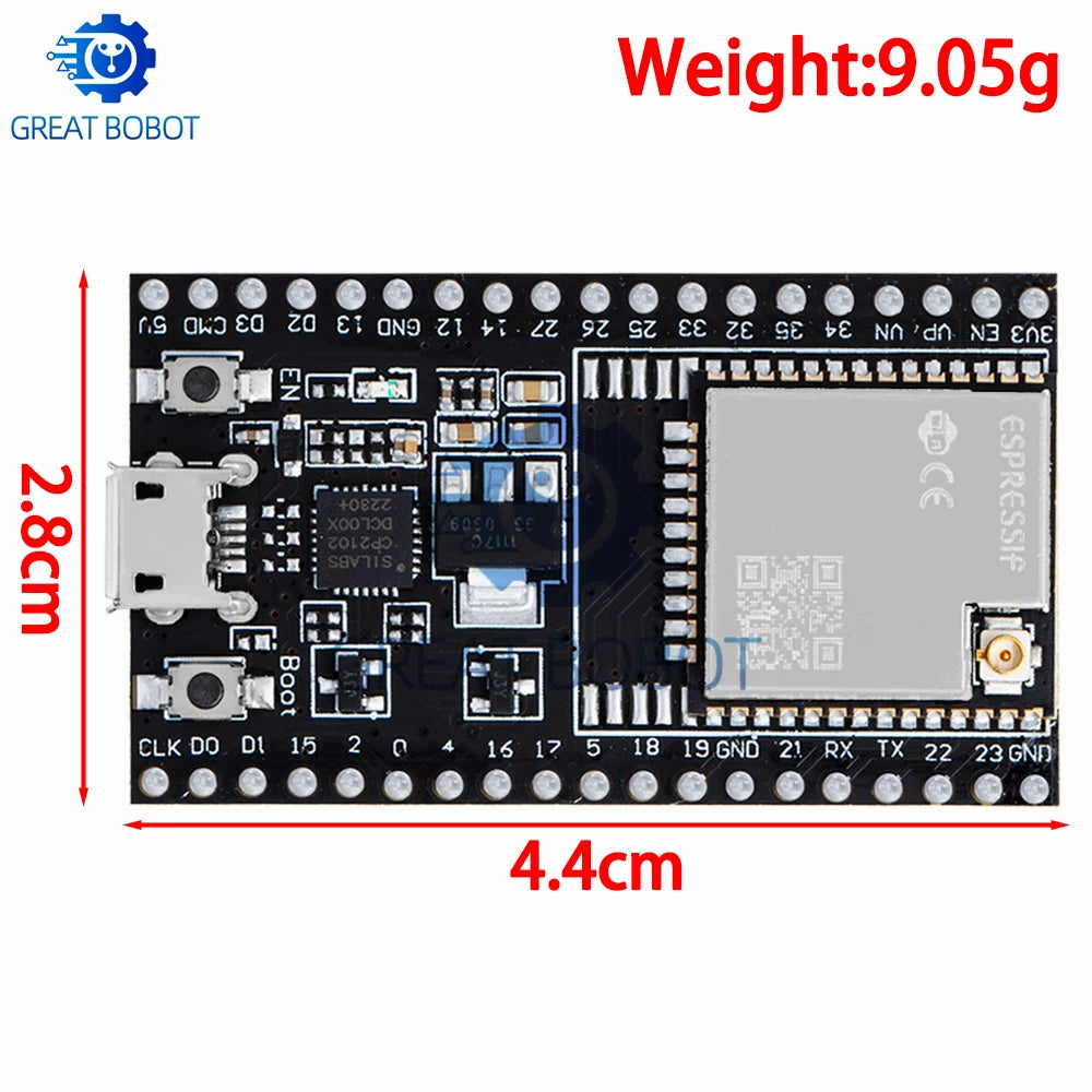 ESP32-DevKitC Development Board – WROOM-32D & 32U Arduino Microcontroller Dev Board Axl