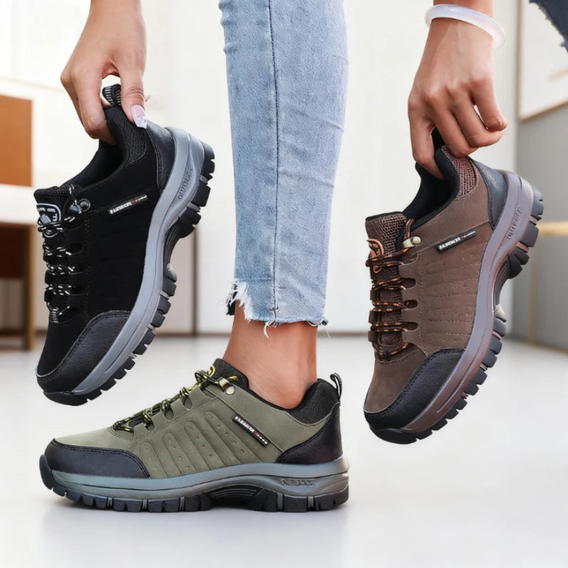 Women's Retro Wedge Platform Hiking Sneakers – Anti-Slip Hiking Sneakers Axl