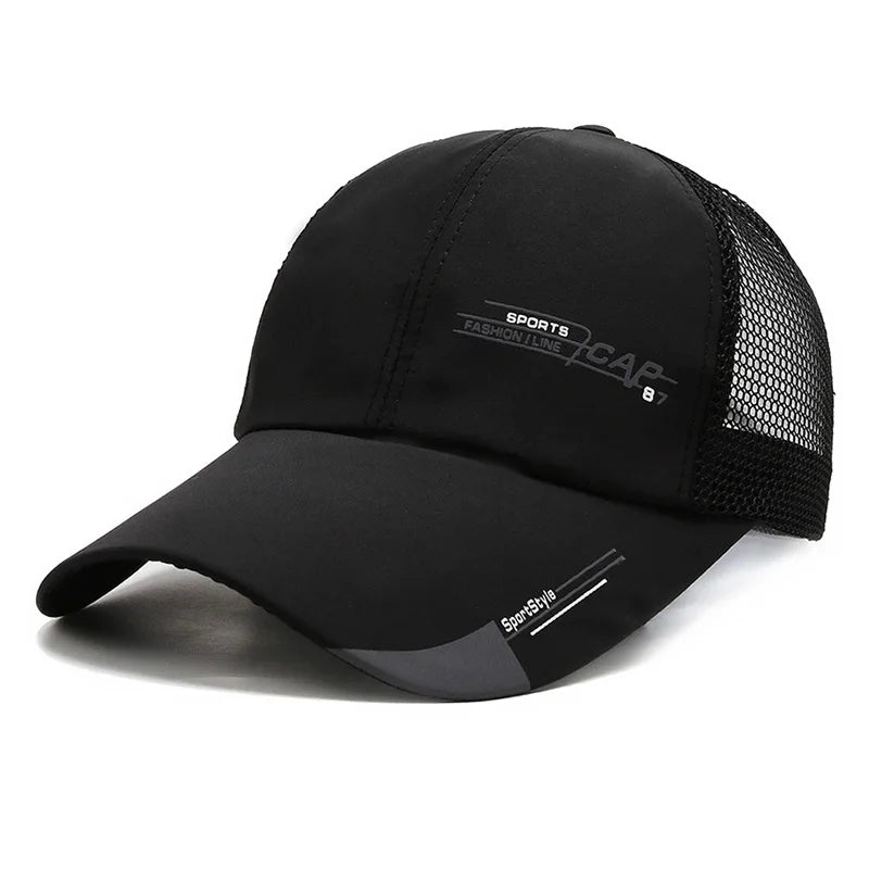 Men's Wide Brim Baseball Cap – UV Outdoor Sun Hat Baseball Cap Axl