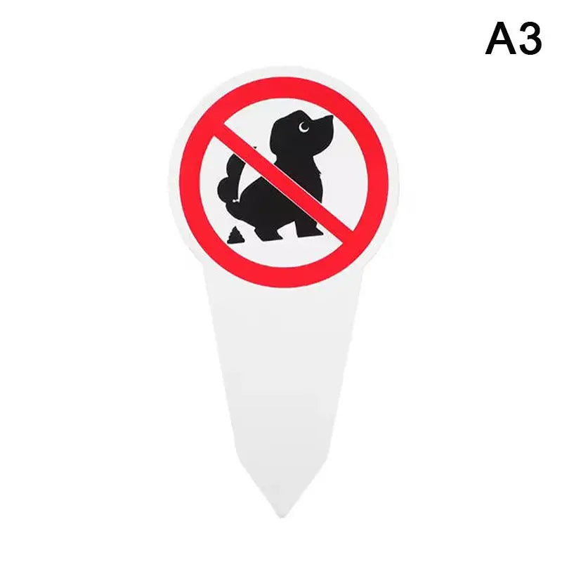 No Dog Poop Yard Sign – Waterproof Outdoor Garden Stake Yard Warning Sign Axl A3
