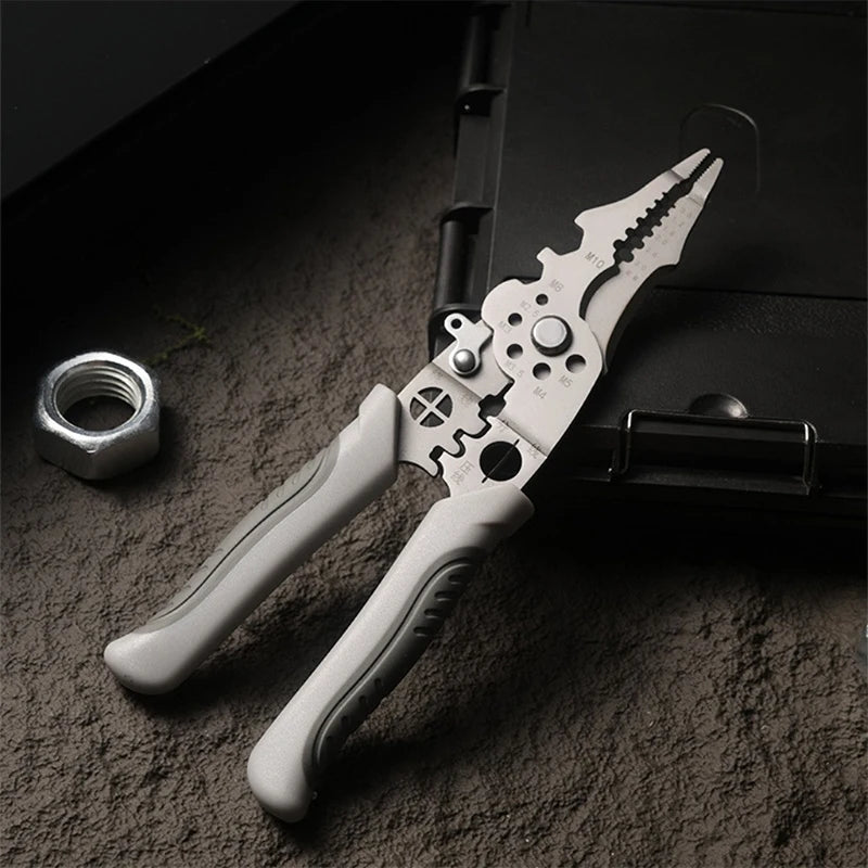 Wire Stripper Cable Cutter Pliers – Non-Slip Metal DIY Tool Wire Stripper Pliers Axl