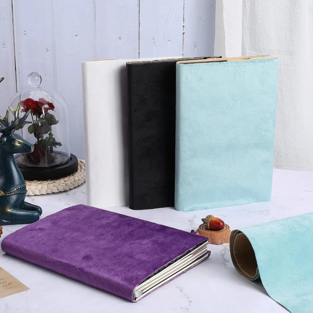 Self-Adhesive Turquoise Velvet Book Cloth 43x14 in | Bookbinding Bookbinding Cloth Axl
