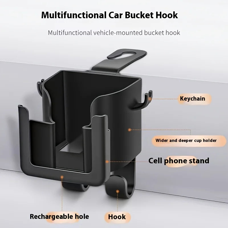Car Seat Back Organizer – Cup Holder, Phone Mount & Hooks Car Seat Organizer Axl