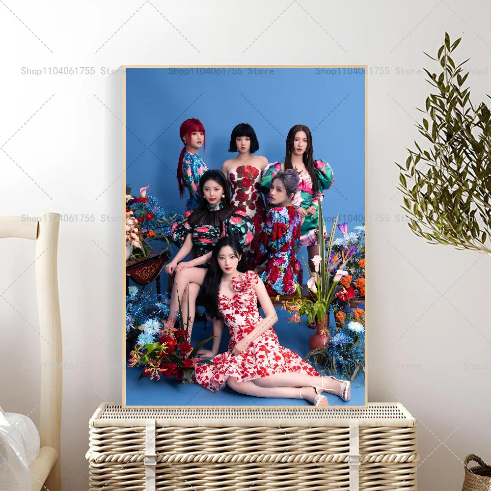 (G)I-DLE Kpop Poster – Waterproof Self-Adhesive Wall Sticker Wall Art Poster Axl z8 10x15cm No Frame