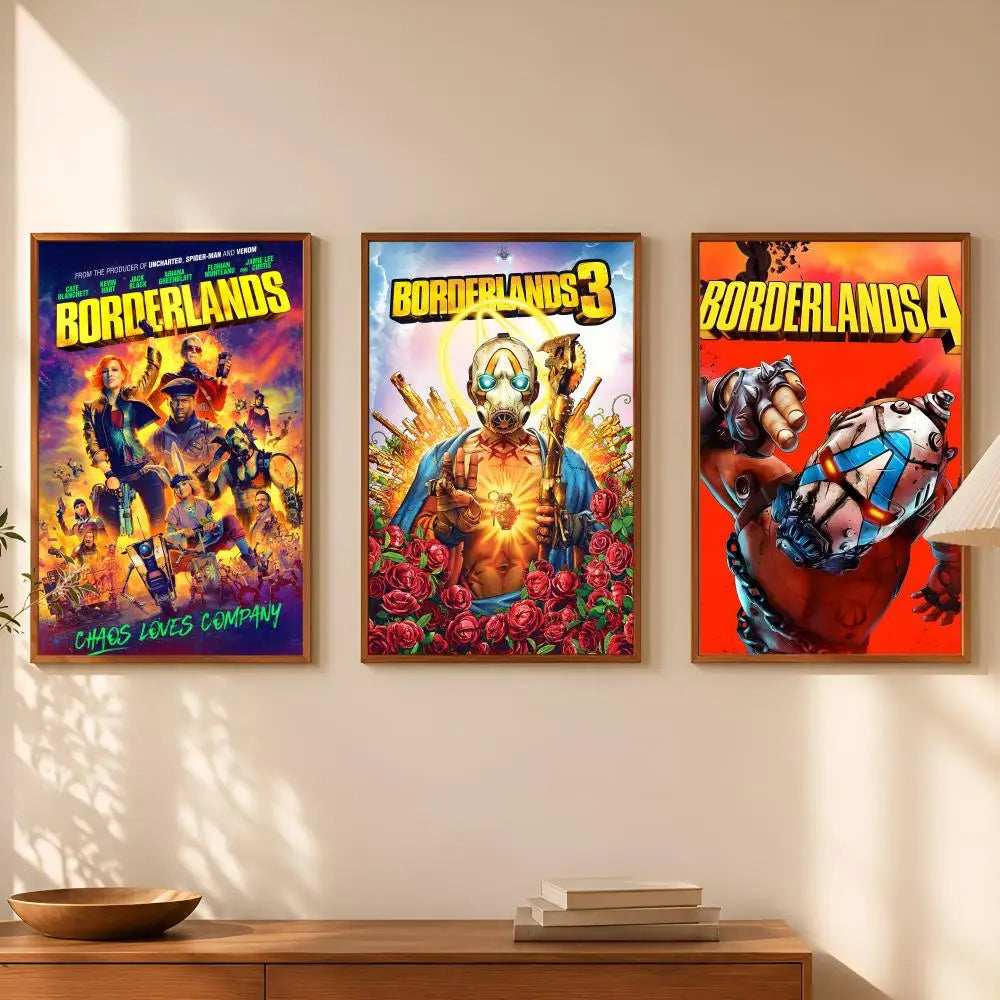 Borderlands HD PVC Self-Stick Wall Art Poster – Waterproof Decor Wall Art Poster Axl