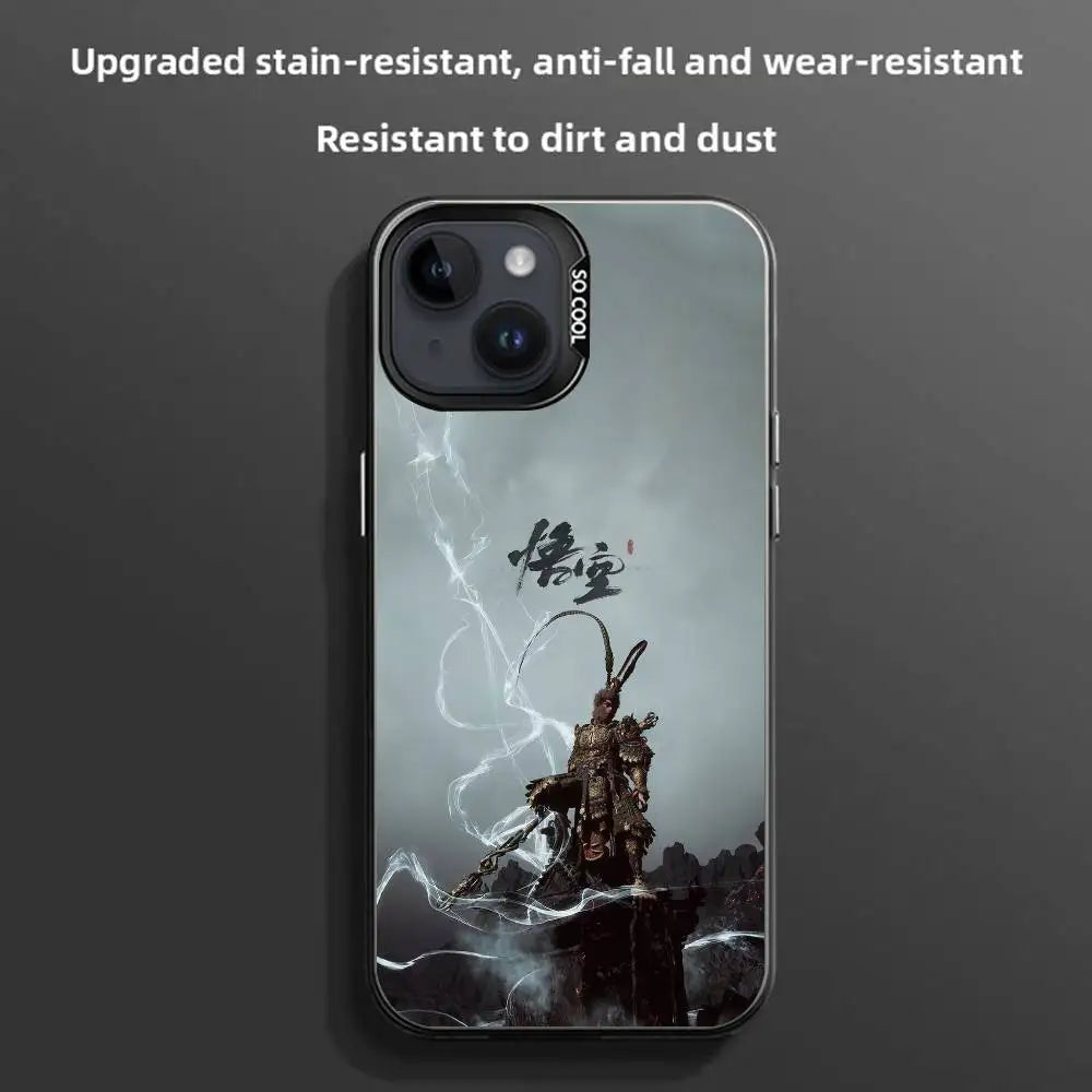 Black Myth Sun Wukong iPhone Case | Anti-Fingerprint PC+TPU Anime Phone Case Axl