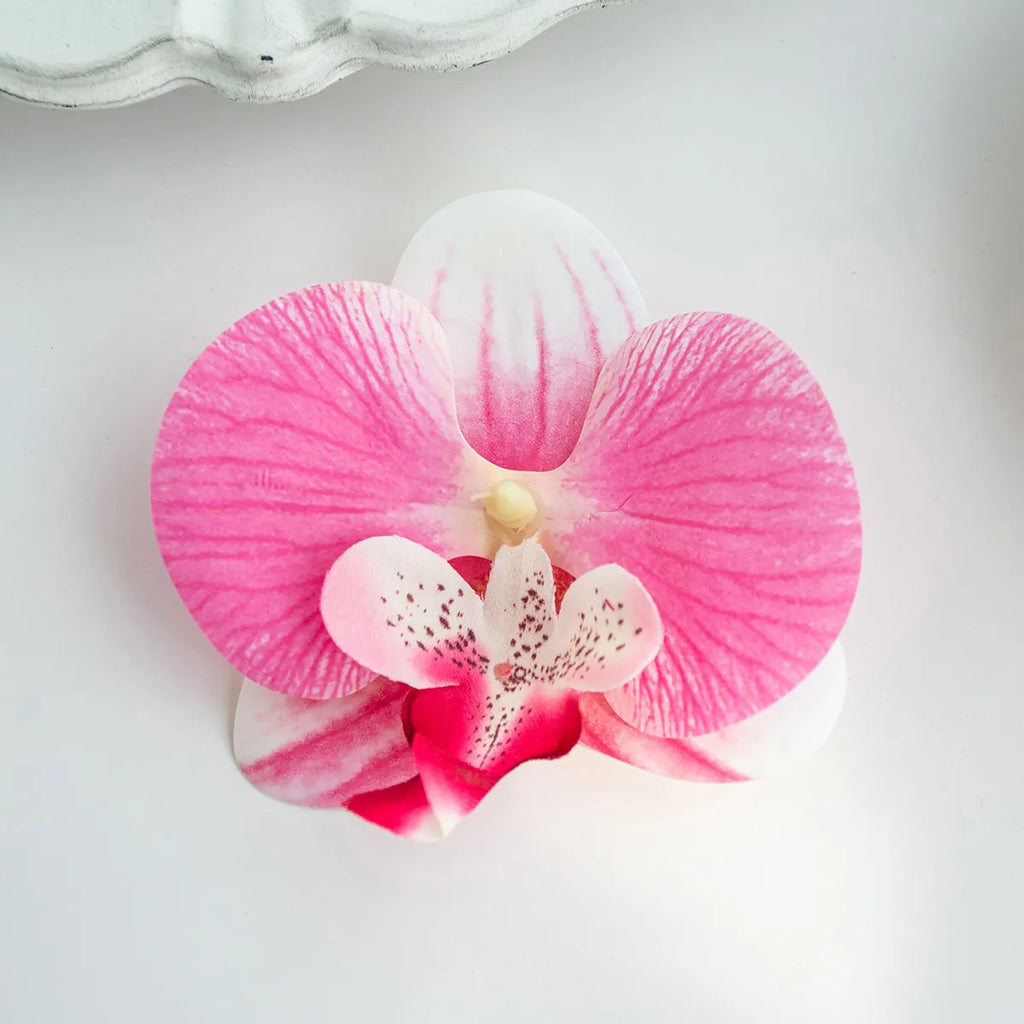 Artificial Butterfly Orchid Flowers – 5 or 15 Pcs Hair Clips Artificial Flowers Axl color 2 5 pcs