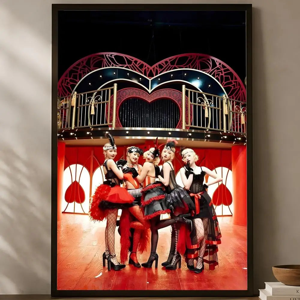 ((G)I-DLE Self-Stick HD Waterproof Wall Poster – K-Pop Decor Wall Art Poster Axl White05 30X40cmNoframe