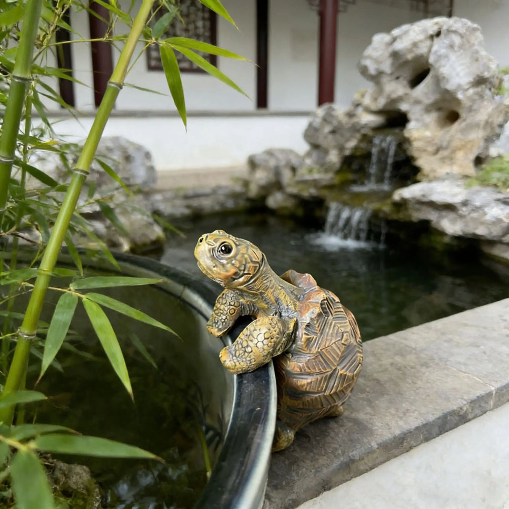 Resin Turtle Figurines – Pot, Vase & Fish Tank Ornaments Resin Garden Figurine Axl