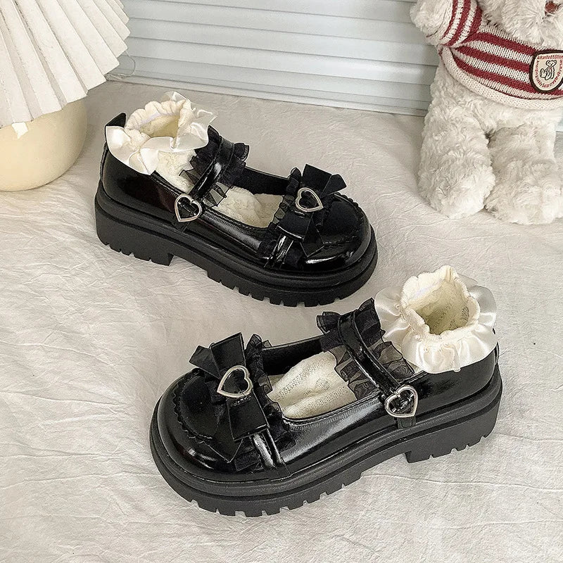 YBQJOO JK Mary Jane Platform Pumps – Lolita Loafer Shoes Platform Mary Janes Axl