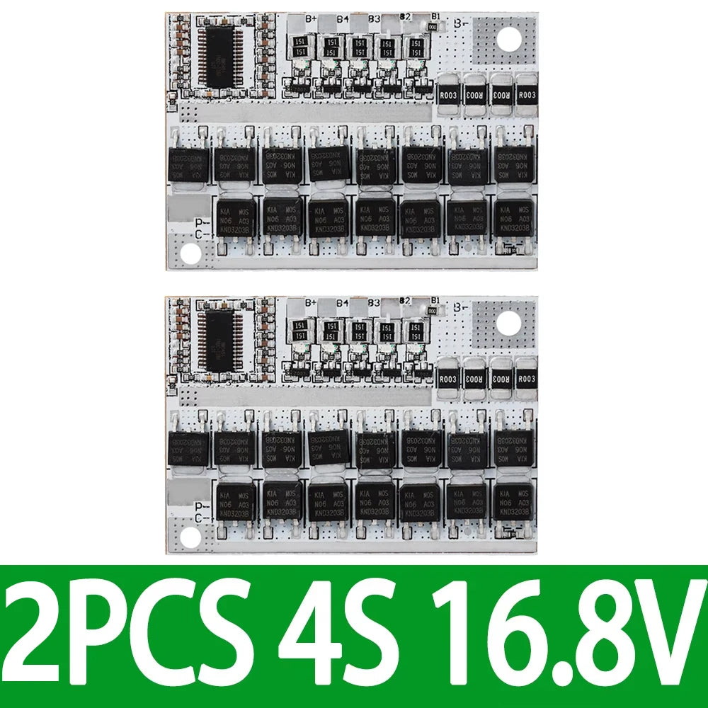 3S 4S 5S BMS 100A Lithium Battery Protection Circuit Board BMS Protection Board Axl 2PCS 4S 16.8V 100A