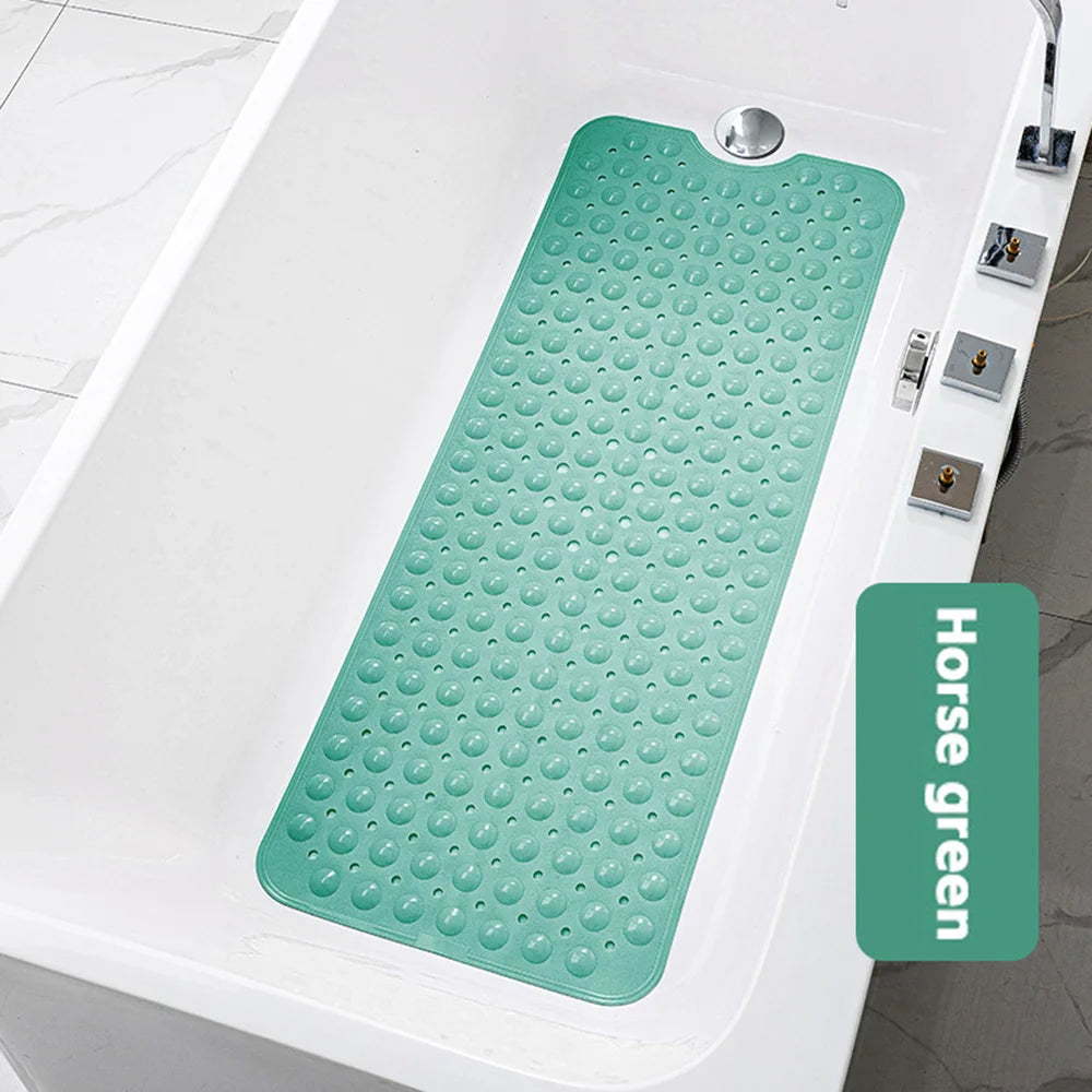 PVC Non-Slip Bath Mat 40×100cm – Shower & Bathtub Floor Mat Bath Mat Axl Mars Green 400MMx1000MM