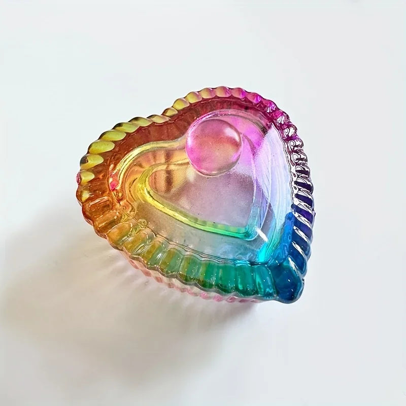 Glass Dappen Dish Bowl for Nail Art – Crystal Cup with Lid Nail Art Dappen Dish Axl