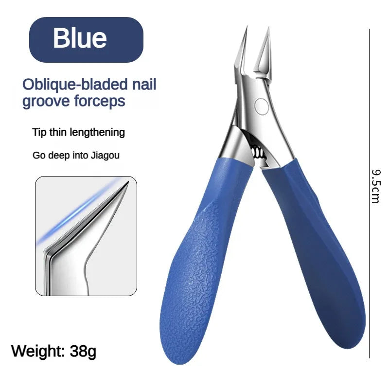 Professional Toenail Clippers – Precision Tip for Thick Nails Toenail Clipper Axl Blue needle nose pli