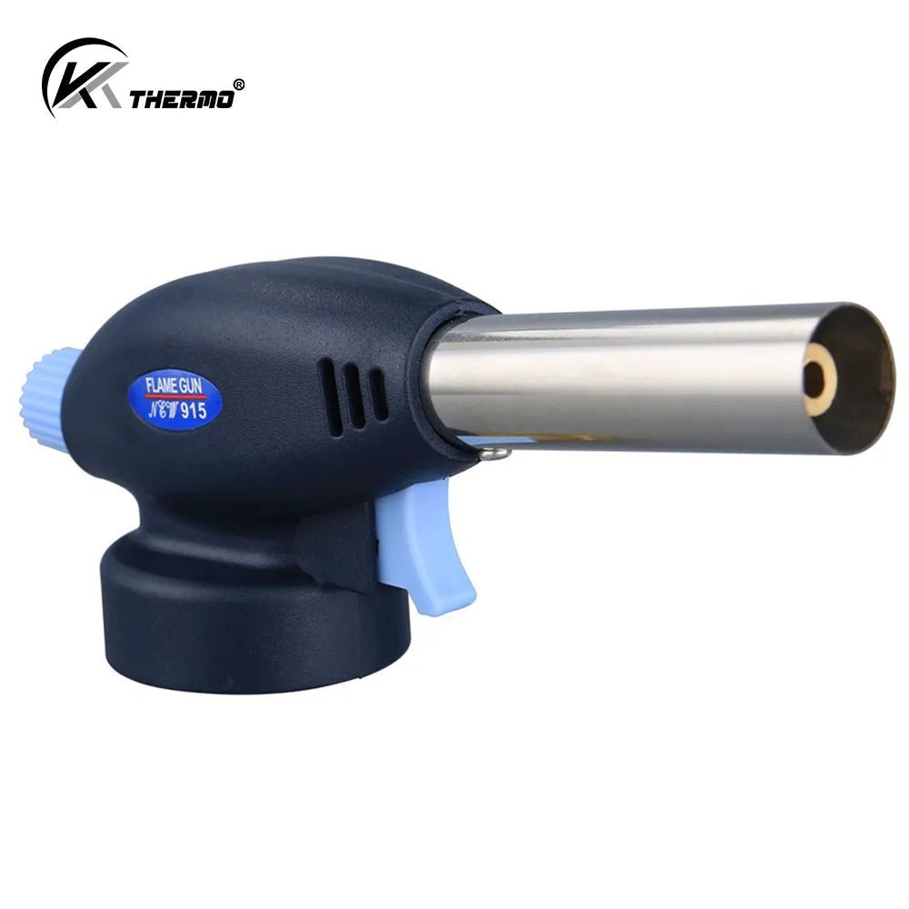 Adjustable Butane Jet Torch – BBQ & Kitchen Blow Torch Head Kitchen Butane Torch Axl Blue