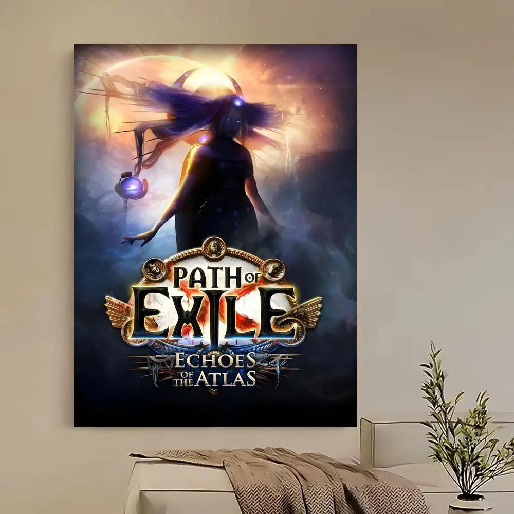 Path of Exile HD Wall Poster – Self-Adhesive Waterproof PVC Gaming Wall Poster Axl z8 15X20cmNoframe