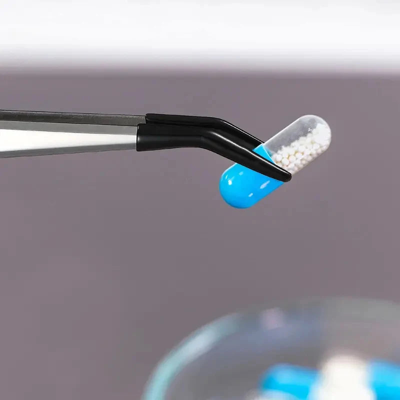 Precision Silicone Coated Tweezers – Flat & Bent Tip, Non-Marring Precision Tweezers Axl